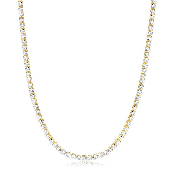Choker Riviera 2,5mm Banhado Ouro — ALUENA
