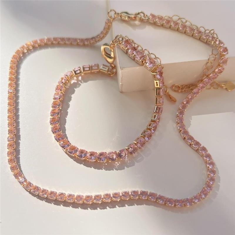 Choker Riviera 3mm Banhado Ouro — ALUENA