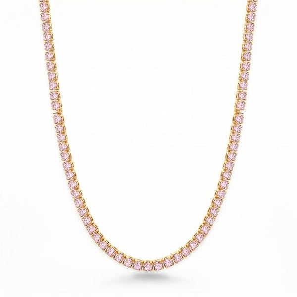 Choker Riviera 3mm Banhado Ouro — ALUENA