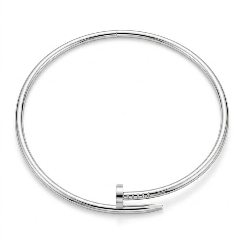 Gargantilha Aro Prego Aço Inox — ALUENA