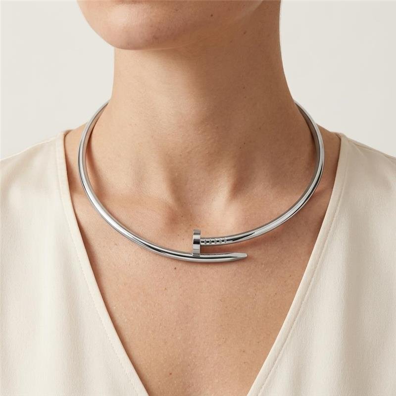 Gargantilha Aro Prego Aço Inox — ALUENA