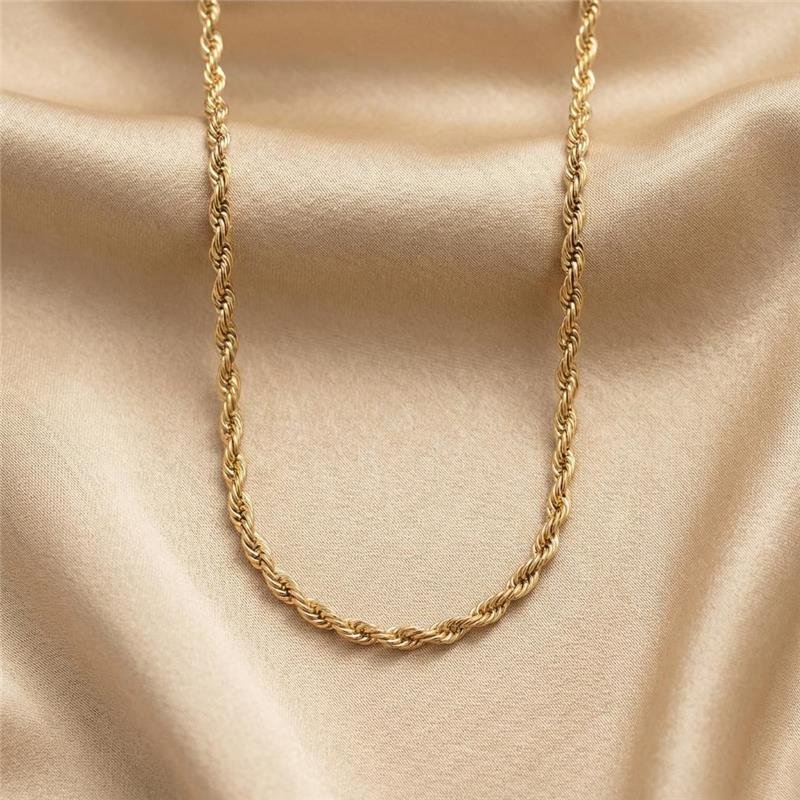 Gargantilha Cordão Baiano 1,5mm Banhado Prata — ALUENA