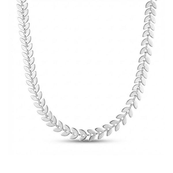 Choker Escamas Banhado Prata — ALUENA