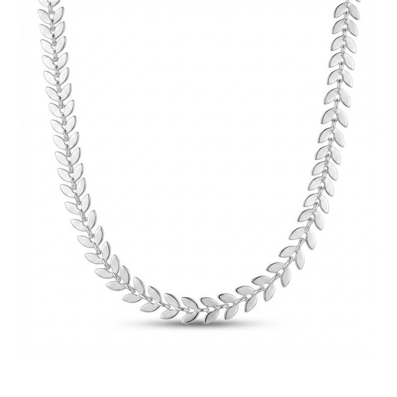 Choker Escamas Banhado Prata — ALUENA