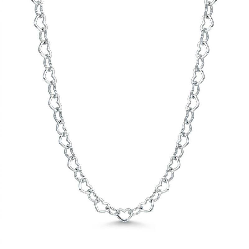 Choker Corações Banhado Prata 925 — ALUENA