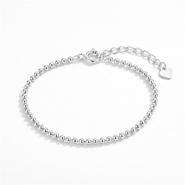 Pulseira Bolinhas Banhado Prata — ALUENA