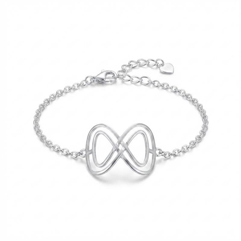 Pulseira Infinito Banhado Prata 925 — ALUENA