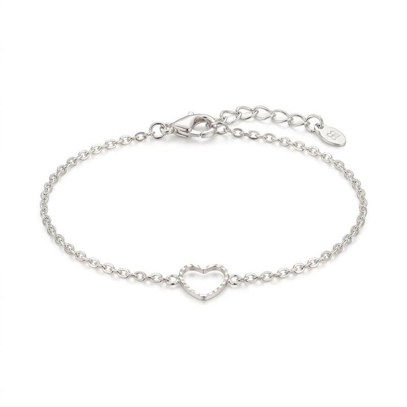 Pulseira Coraçãozinho Banhado Prata 925 — ALUENA