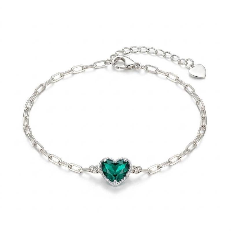 Pulseira Coração Banhado Prata 925 — ALUENA