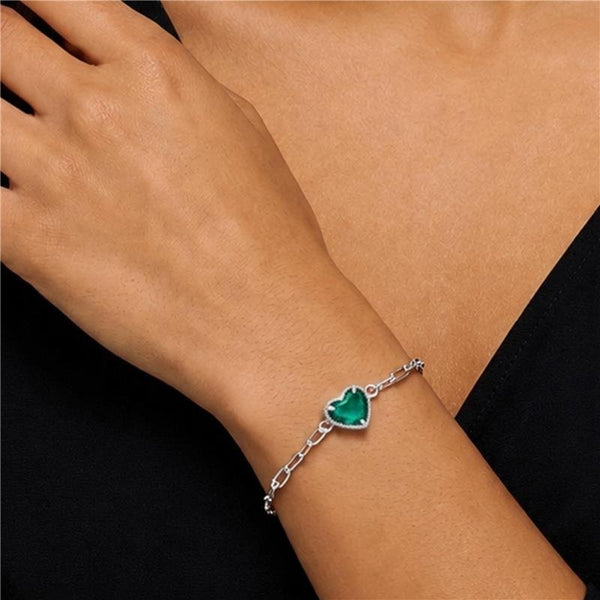Pulseira Coração Banhado Prata 925 — ALUENA