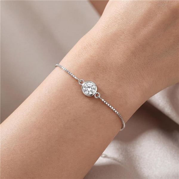 Pulseira Ponto de Luz Banhado Prata 925 — ALUENA