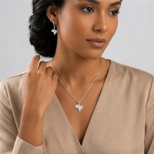 Conjunto Brasil Banhado Prata — ALUENA