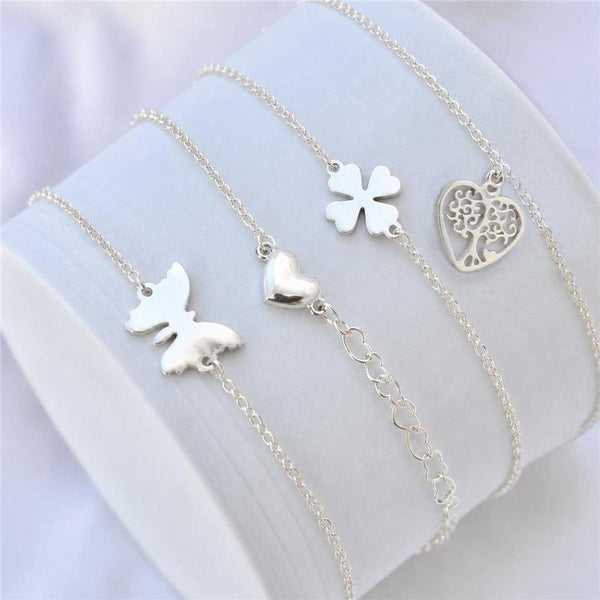 Kit Pulseiras Banhado Prata — ALUENA