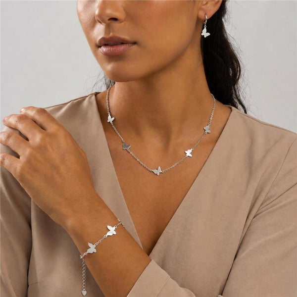 Conjunto Borboleta Banhado Prata 925 — ALUENA