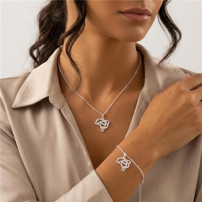 Conjunto Brasil Banhado Prata — ALUENA