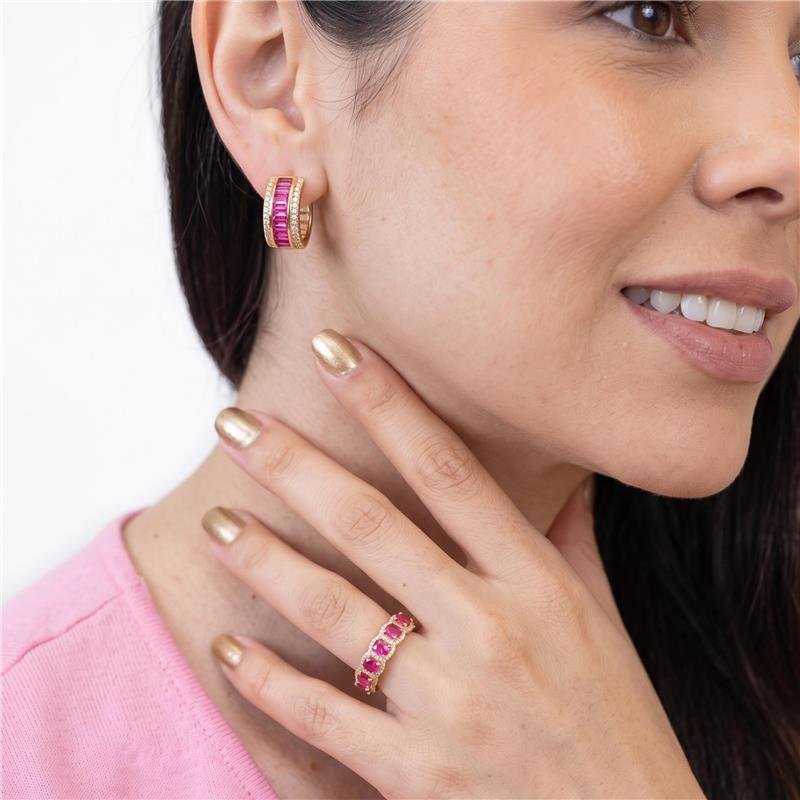 Anel Aparador Cravejado Banhado Ouro — ALUENA