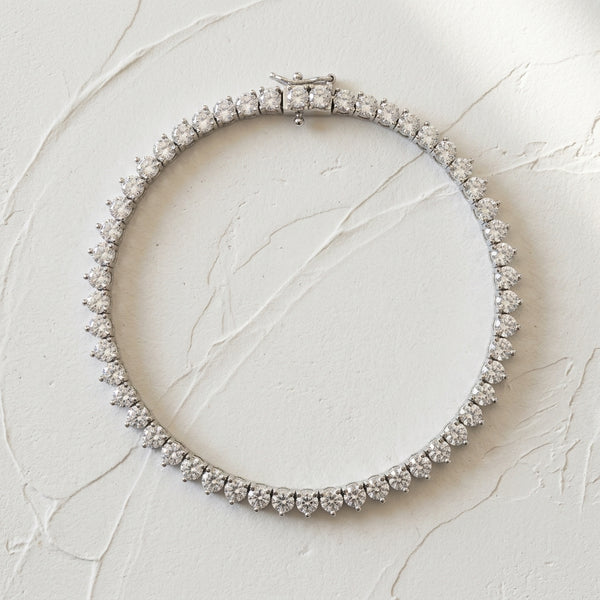 Pulseira Riviera 3 Pontas · Banhado a Ródio