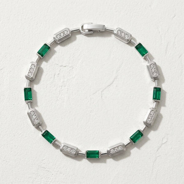 Pulseira Pedras · Banhado a Ródio