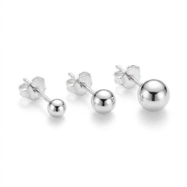 Brinco Trio de Bolinha Banhado Prata 925 — ALUENA
