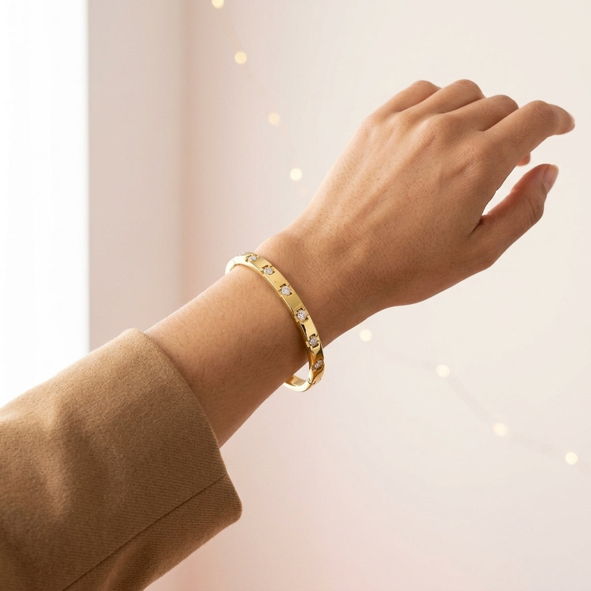 Bracelete Clássico · Banhado a Ouro